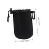 MERRYHAPY 4pcs Lens Case Camera Lens Storage Bag Drawstring Large Window Pouch Pouch view 2