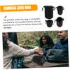MERRYHAPY 4pcs Lens Case Camera Lens Storage Bag Drawstring Large Window Pouch Pouch view 3