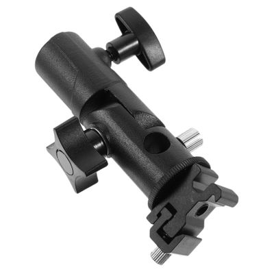 DOITOOL E-Type Flash Umbrella Stand Swivel Holder for Photography Metal Light Bracket for DSLR Cameras Professional Umbrella Reflector Mount Suitable for Studio Lighting