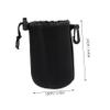 Gadpiparty 4pcs Protective Camera Lens Case Lens Pouch Drawstring Closure Compact for Camera Lenses view 2
