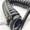 Spiral Telescopic Spring Coiled Cable Wire, 12 Core Machine Sprial Wire Undraw 2.5 Meters 8 Meters 1.5mm(Undraw 8 Meters) view 2