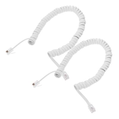 DOITOOL 2 Pack Coiled Phone Cords for Landline Coiled Design Prevents Clutter Stable Sound Long Lasting