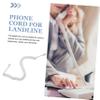 DOITOOL 2 Pack Coiled Phone Cords for Landline Coiled Design Prevents Clutter Stable Sound Long Lasting view 4