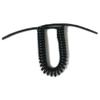 Spiral Telescopic Spring Coiled Cable Wire, 3 Core 1.5mm2 Black Spiral Power Cord Copper Core Telescopic Spring Cable(Black,Strech 2.5 Meters) view 2