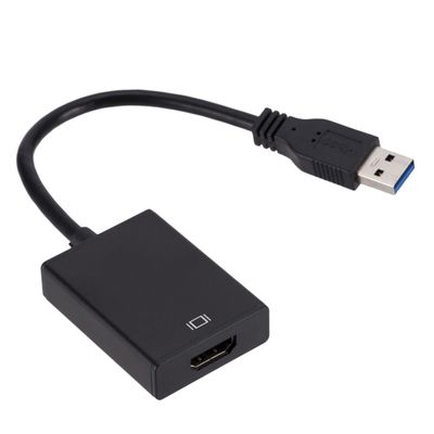 ARTIBETTER USB to Video Adapter Hd Display Converter for Laptops and Supports Multi-Screen Output No Driver Needed Black