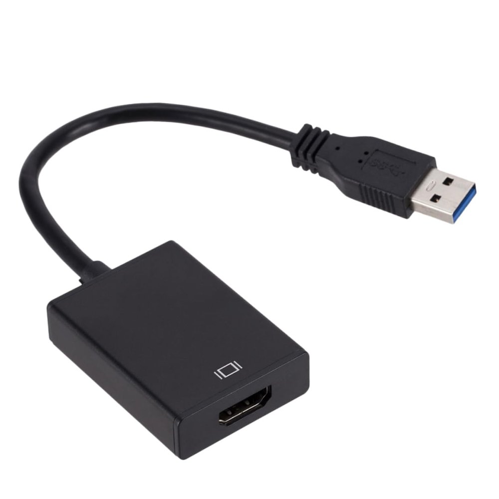 ARTIBETTER USB to Video Adapter Hd Display Converter for Laptops and Supports Multi-Screen Output No Driver Needed Black