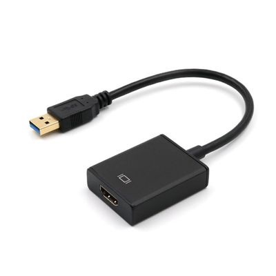 DOITOOL USB 3.0 to Adapter Converter for Pc/Laptop/Projector (Black) USB Monitor Adapter