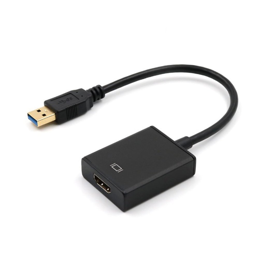 DOITOOL USB 3.0 to Adapter Converter for Pc/Laptop/Projector (Black) USB Monitor Adapter