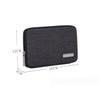 ARTIBETTER 300d Polyester Digital Storage Case Electronics Organizer Usb Cable Bag Earphone Pouch 3 Elastic Straps 2 Pockets Compact for Travel view 3