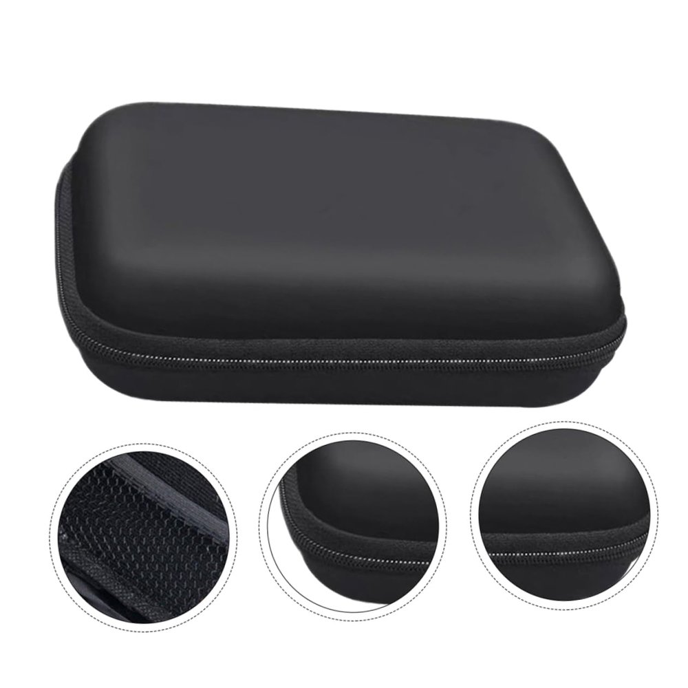 Angoily 1pc Eva Zipper Storage Pouch for Electronic Accessories Multifunctional Organizer Bag for Usb Cables Earphones and More Shockproof Compact Design
