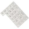 22Key Clear Keycaps for Improve Visual Appeal and Durability On Numeric Keypads MX Keycaps view 3