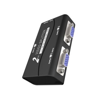 Kangnice VGA Interfaces Splitter VGA Splitter for Double Display Setups Signals Boosting Modes Signals Amplifier