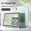 PMPLBEBAZ Tablet Cover Suitable for Huawei Matepad 12X 2024 Air 12inch BKY-W00 W10 Trifold Transparent Back Case with Pen Holder(Dark Green,MatePad Air 12 2024) view 2