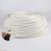 Black Fiberglass Heat Shield Sleeve 5 Meters, Insulation Braid Sleeving 600 Deg. Diameter 1mm/1.5mm/2mm/3mm(White,1.5mm) view 3