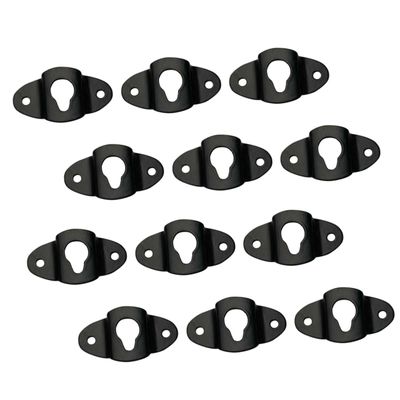 DOITOOL 20pcs Audio Speaker Hanger Plate Iron Hanging Bracket for Surround Sound Wall Mount