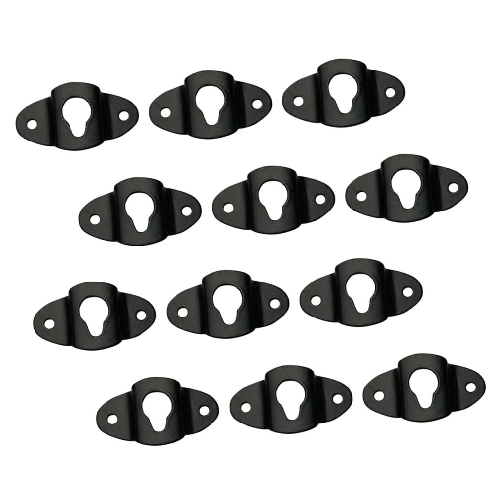DOITOOL 20pcs Audio Speaker Hanger Plate Iron Hanging Bracket for Surround Sound Wall Mount