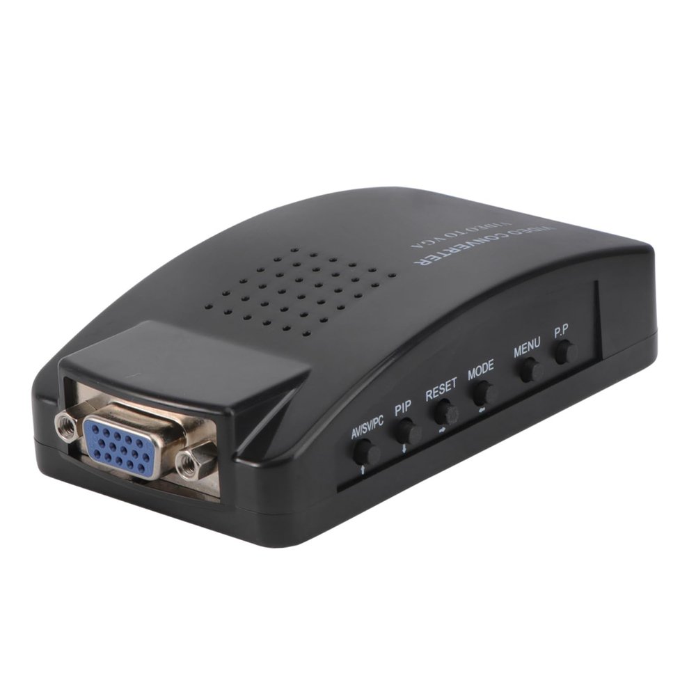 FELTECHELECTR Monitor Signal Adapter to Vga Converter Box Video and Audio Adapter Converter