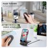 Remote Control for TikTok,Wireless Remote Camera Shutter with Zoom in Out for iPhone&Android, Front Rear Camera Switch,Page Turner for E-Book APP, Phone Remote, Scrolling Ring for TIK Tok, Black view 3