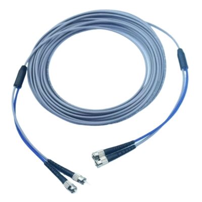 Armored Fiber Optic Patch Cable Multimode Duplex LC/SC/FC/ST 3 Meters Jumper Pigtail Cord(LC-ST,5m)