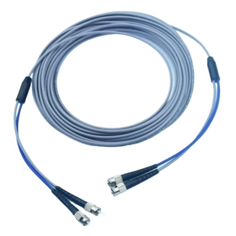 Armored Fiber Optic Patch Cable Multimode Duplex LC/SC/FC/ST 3 Meters Jumper Pigtail Cord(LC-ST,5m)