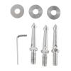 Professional Tripod Metal Spikes 3/8inch Connection 80mm Long 3pcs Tripod Ground Nails for Outdoor Photography view 1