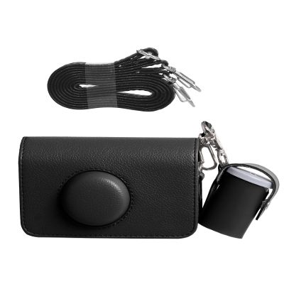 BOVUGAC (2 IN 1) Case for KODAK EKTAR H35F9/Kodak Ultra F9 Film Camera And 135 35mm Roll Film Case Hard Shell Camera Case with Hand Strap Full Protection,Premium PU,Scratch Resistant(Black)