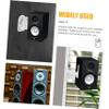 Angoily 4PCS Wall Mount Speaker Bracket for Surround Sound Adjustable Speaker Mounts for Home Theater Long Arm Design for Black view 3