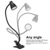 Garosa Clip Reading Light with Dimming, Protect Eyes, for Reading, Repairing, Indoor Lighting Supplies (Black) view 3