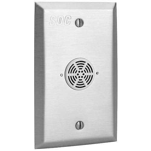 400U-SN 400-SN Series Single Gang Siren Alarm Station, Siren 85 db, 12/24VDC, Stainless Steel