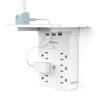Wall Outlet Extender with Surge Protector, PD 30W USB-C Charger, 6 AC Outlets, Shelf, 2 USB & USB C Charging Ports - Home & Dorm Plug Expander view 1