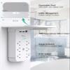 Wall Outlet Extender with Surge Protector, PD 30W USB-C Charger, 6 AC Outlets, Shelf, 2 USB & USB C Charging Ports - Home & Dorm Plug Expander view 3