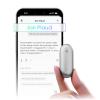Plaud NotePin Voice Recorder, AI Voice Recorder, App Control, AI Notetaker, AI Transcribe & Summarize, Support 112 Languages, 64GB Audio Recorder for Lectures, Meetings, Lunar Silver, Non-S Version view 1