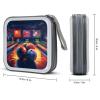 JTREHY 40 Sheets Capacity CD Case Storage Bag,Bowling Balls Printed Portable Zipper CD DVD Case Holder Large Capacity CD Wallet for Car, Home, Office, Games Disc, Audio Music view 2