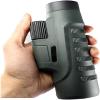 10x42 High Power Life Waterproof BAK4 Prism FMC Lens Monocular Compact with Smartphone Adapter Monocular for Adult Bird Watching Outdoor TravelMonocular Telescope (Edark Green) view 1