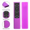 2 Pack Remote Cover for Samsung Smart TV, Silicone Protective Case for Samsung Solar Cell Remote 2021 2022 BN59-01357 BN59-01385 BN59-01265A Anti-Slip Remote Case Glow in DarkGlow Purple + Glow Pink view 2