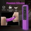 2 Pack Remote Cover for Samsung Smart TV, Silicone Protective Case for Samsung Solar Cell Remote 2021 2022 BN59-01357 BN59-01385 BN59-01265A Anti-Slip Remote Case Glow in DarkGlow Purple + Glow Pink view 3