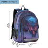 ALAZA School backpacks for girls boys Magic Skull Heads Butterfly Winged Backpack Students Bookbag for school bag Womens Casual Daypack College Bookbag view 2
