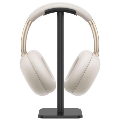 Hnvdkln Headphone Stand Detachable Headset Stand Universal Headphone Holder Space Saving Earphone Stand for Desk for Most Wired and Wireless Headphones (Black)