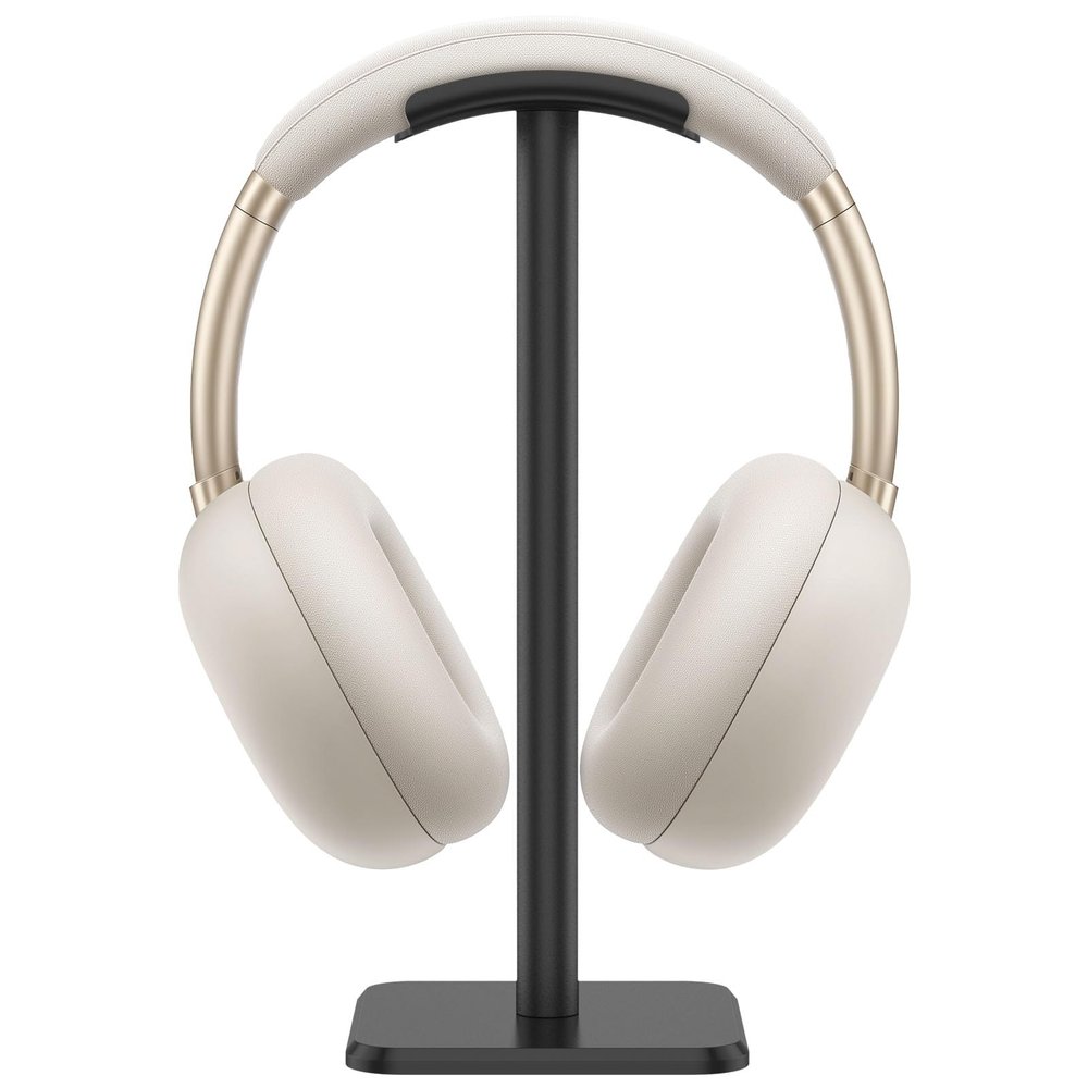 Hnvdkln Headphone Stand Detachable Headset Stand Universal Headphone Holder Space Saving Earphone Stand for Desk for Most Wired and Wireless Headphones (Black)