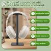 Hnvdkln Headphone Stand Detachable Headset Stand Universal Headphone Holder Space Saving Earphone Stand for Desk for Most Wired and Wireless Headphones (Black) view 2