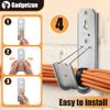 Gadgetzan 50 Pack J Hooks for Cable Management | 2 Inch Galvanized Steel J-Hook with Retainer Clip for Hanging Cable & Wire Support Ceiling Mount to Ceilings Beams view 4