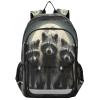ALAZA School backpacks for girls boys Three Raccoons on The Night Backpack Students Bookbag for school bag Womens Casual Daypack College Bookbag view 1
