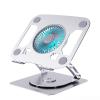 360 Degree Swivels Laptop Stand with Builts in Cooling Fan and Blue Light for Devices Up to 15.9 Inches view 3