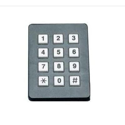 96AB2-152-F, Input Devices Keypad 3x4 Matrix White Legend/Black