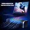 AFPSDLFJDLS Laptop Cooler Gaming Notebook Cooler Laptop Cooling Pad Stand RGB LED Adjustable Silent 2600RPM Cable Tablet Desk Fan view 3