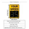 Cokvbato Solar 2 Digital Radar Led Speed Limit Sign, Outdoor Vehicle Speed Display Radar Car Detector Solar Led Radar Speed Road Warning Sign(20"x27") view 2
