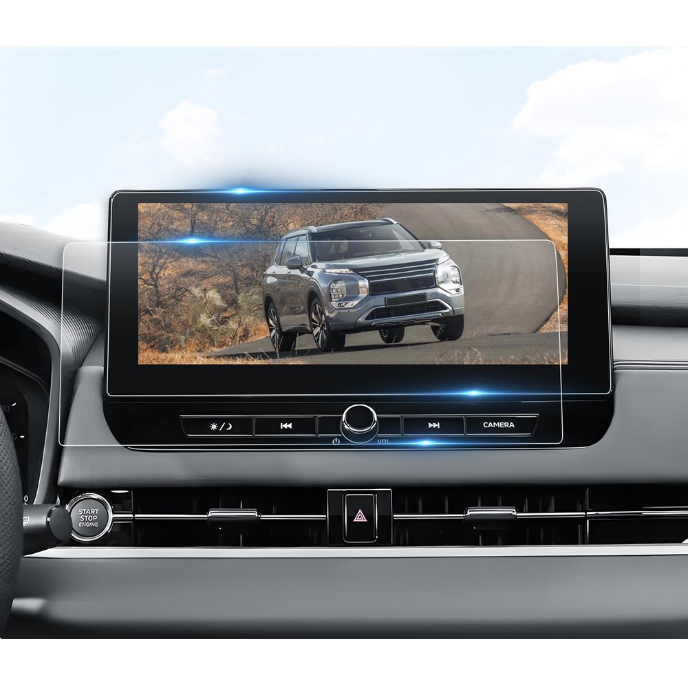 BIBIBO 2Pcs for 2025 Mitsubishi Outlander Accessories Screen Protector 2025 Mitsubishi Outlander ES/SE/SEL 12.3" Display Nano Foils [Anti Glare & Scratch Ultra-Clear] Outlander 2025
