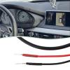 Micro Traders 1pc RJ11 Rearview Mirror Plug Cord Radar Detector Power Cable 60cm Compatible with Escort Compatible with Valentine One Compatible with Uniden RJ11 Radar Detector(Small Pin) view 2