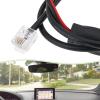 Micro Traders 1pc RJ11 Rearview Mirror Plug Cord Radar Detector Power Cable 60cm Compatible with Escort Compatible with Valentine One Compatible with Uniden RJ11 Radar Detector(Small Pin) view 3