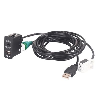 Car USB AUX in Plug Input Socket Adapter for BMW E60 E61 E63 E81 E87 E90 F10 F12 E70 X1 X3 X5 for Mini for Cooper R56